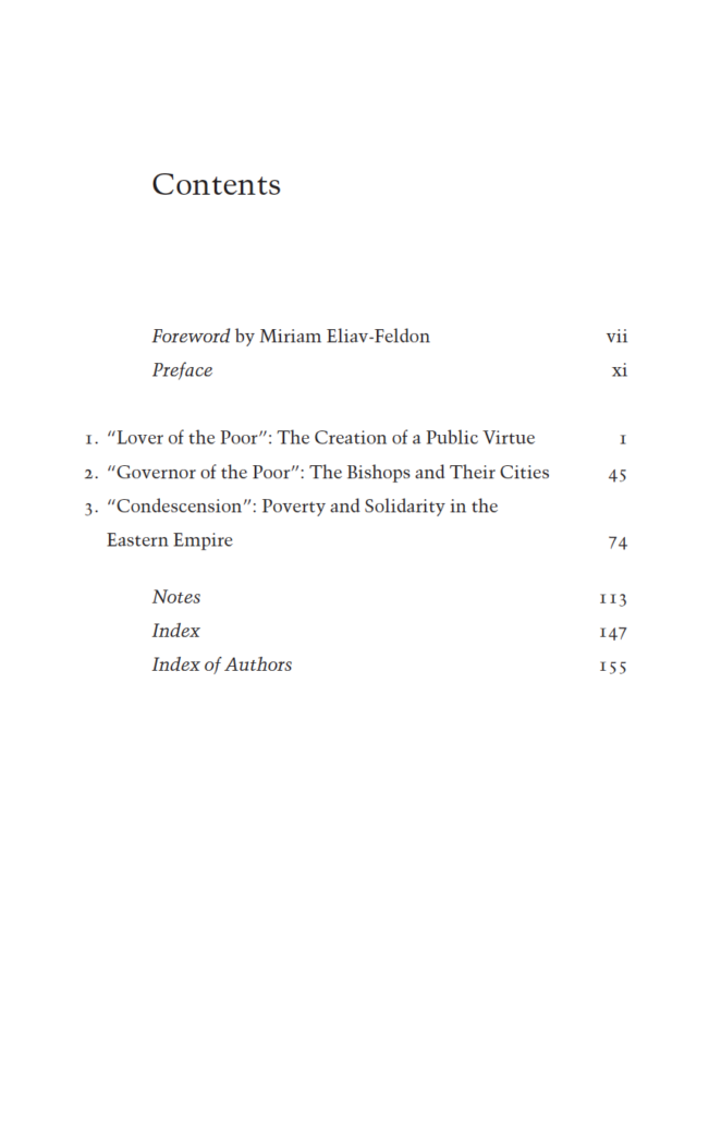Poverty and Leadership in the Later Roman Empire Table of Contents