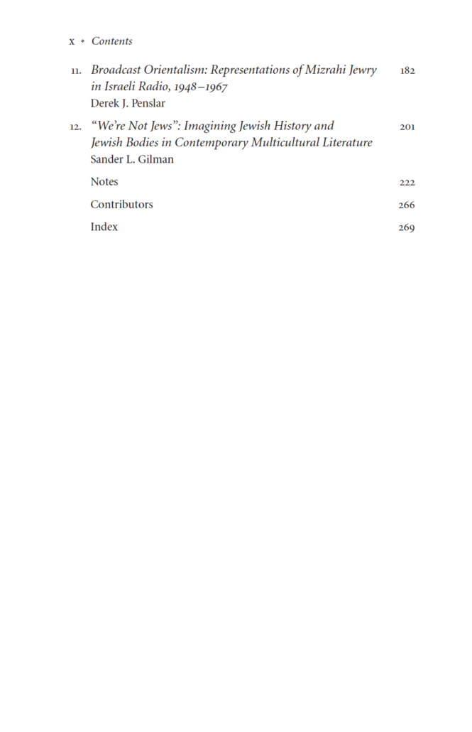Orientalism and the Jews Table of Contents Page 2
