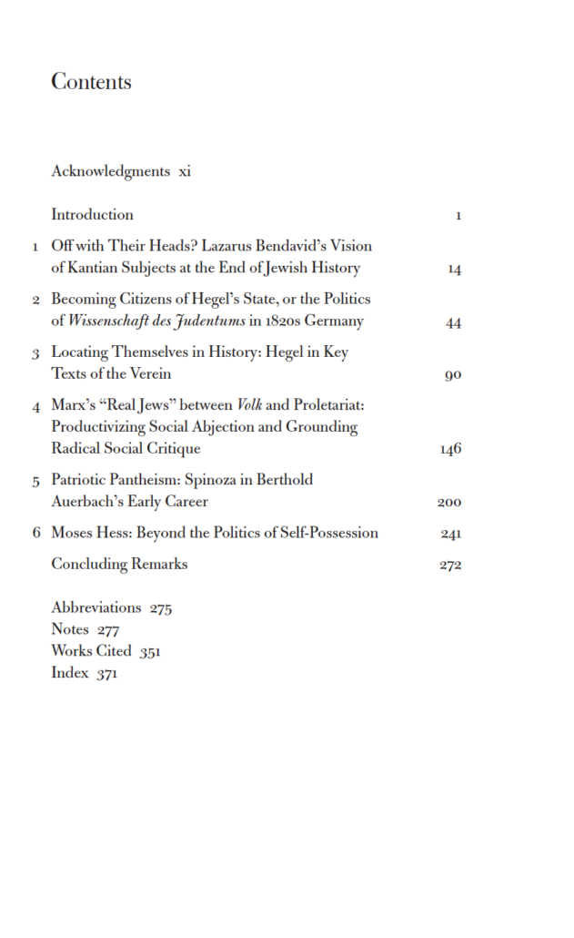 Rose Table of Contents