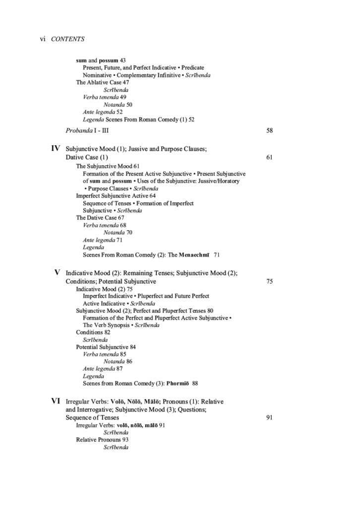 Traditio Table of Contents Page 2