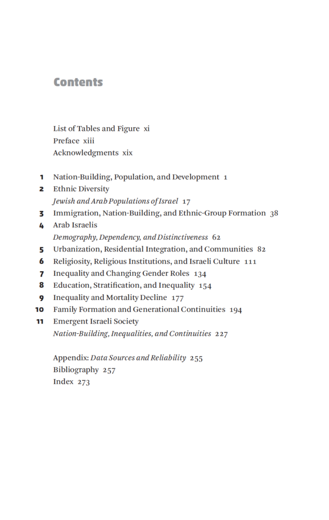 Goldscheider Table of Contents