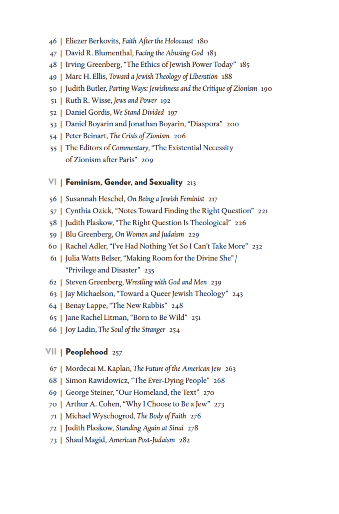 American Jewish Thought Since 1934 Table of Contents Page 3