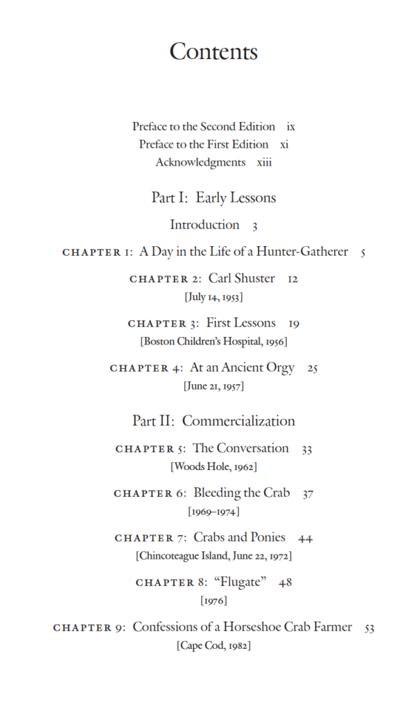 Sargent Table of Contents Page 1