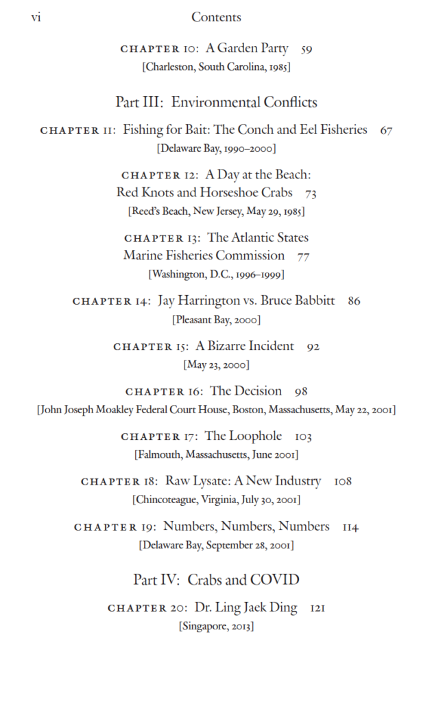 Sargent Table of Contents Page 2