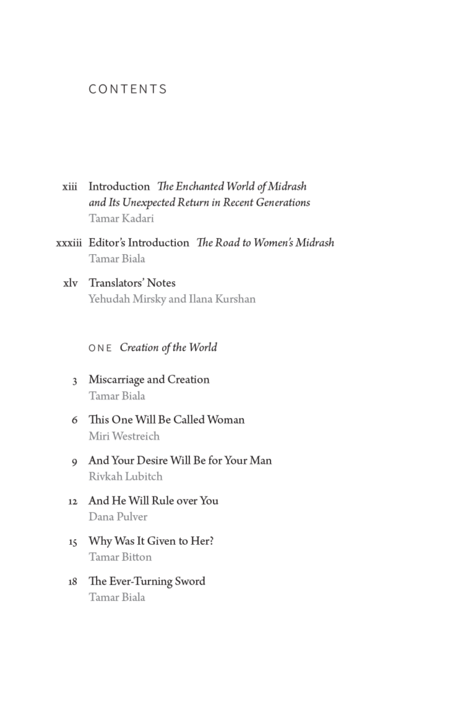 Dirshuni Table of Contents Page 1