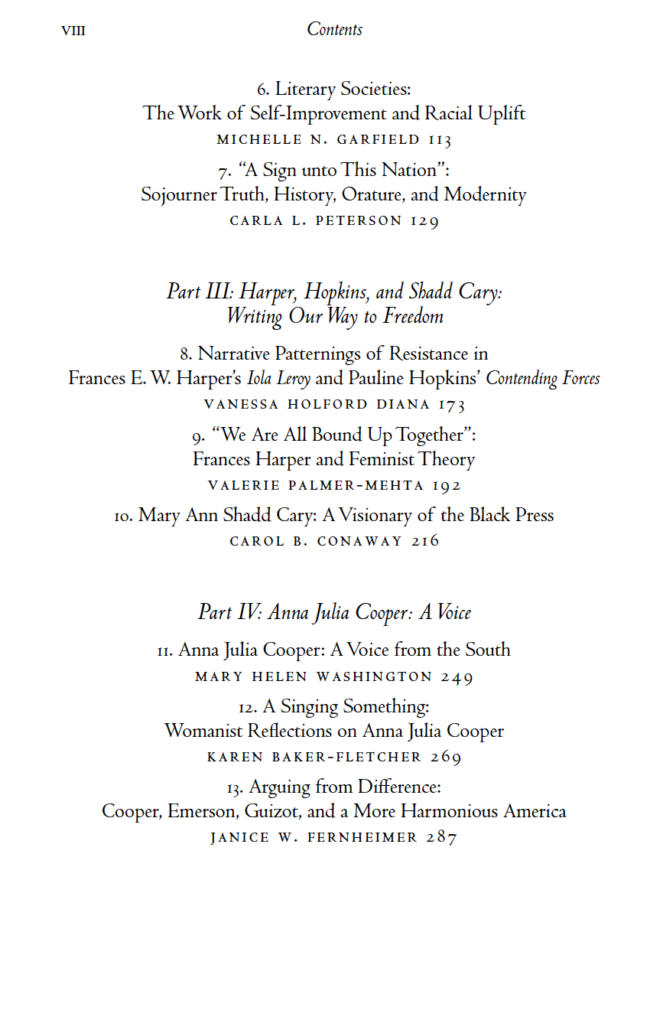 Waters and Conaway Table of Contents Page 2