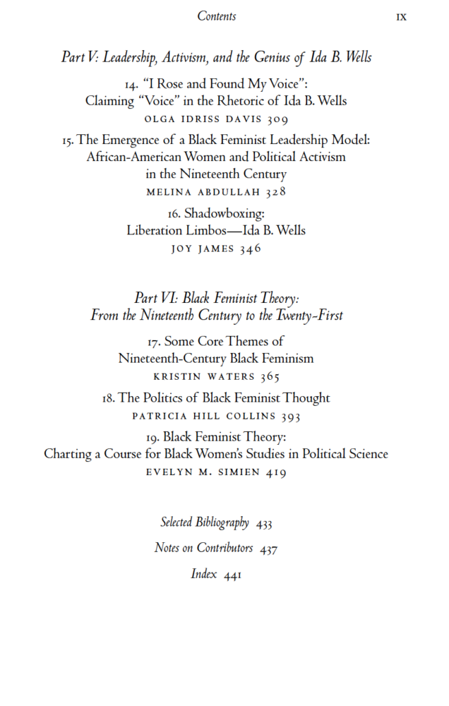 Waters and Conaway Table of Contents Page 3