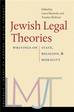 Cover Image of Jewish Legal Theories: Writings on State